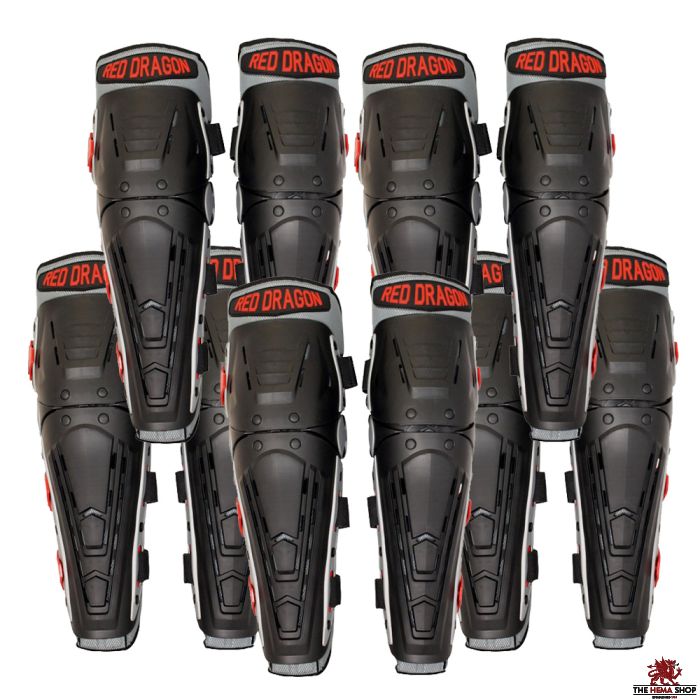School Pack - Red Dragon HEMA Knee & Shin Protectors - 5 pairs for £189
