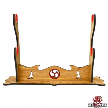 Samurai Sword Stand - Oak