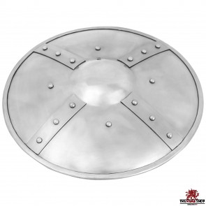 12" Late Medieval Round Buckler - 14 gauge