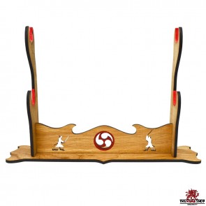 Samurai Sword Stand - Oak