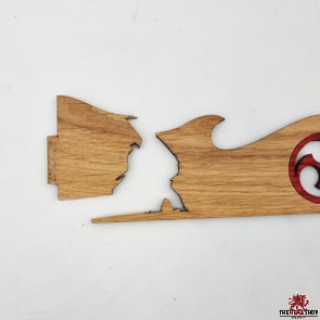DAMAGED - Samurai Sword Stand - Oak
