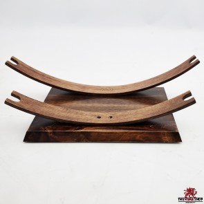 DAMAGED - Deluxe Sword Stand for 2 Swords - Brown