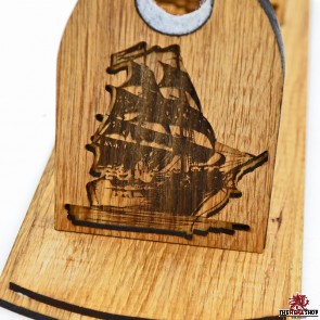 Pirate Sword Stand - Oak