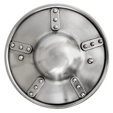 9" Plated Buckler - 14 gauge